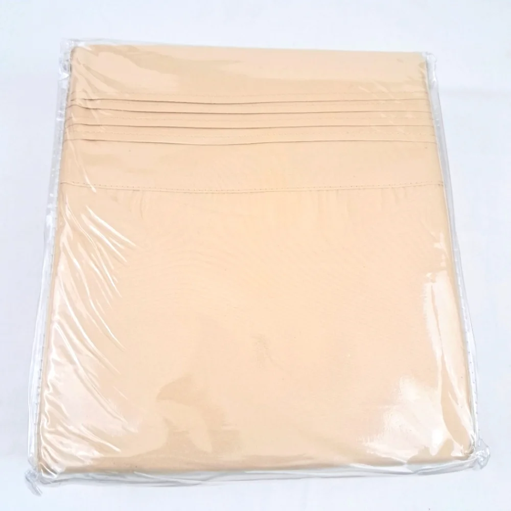 Green Lifestyle  Luxe Microfiber 4 Piece Full Beige Sheet Set
